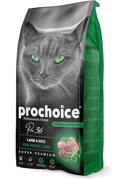 Kedi Kuru Maması, Kuzu ve Pirinçli PRO36, 15 kg indirimleri
