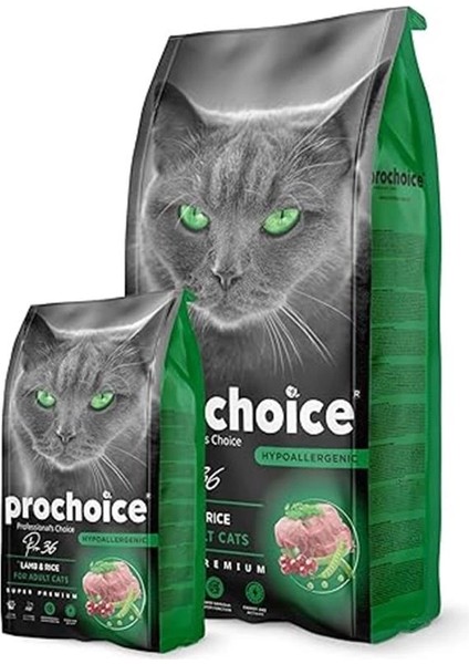Kedi Kuru Maması, Kuzu ve Pirinçli PRO36, 15 kg