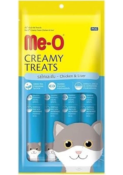 Me-O Creamy Tavuk&ciger Kedi Ödülü, 15 gr x 4 fiyatları