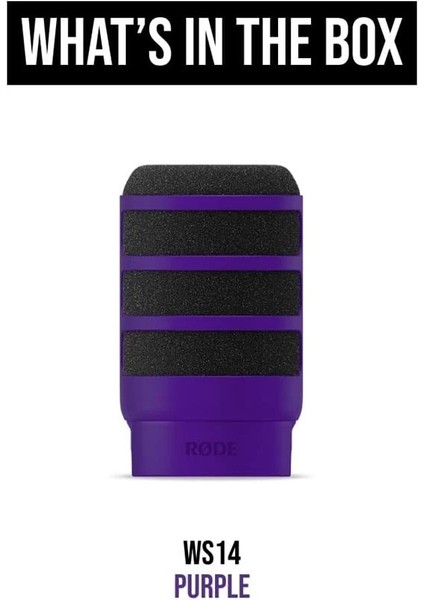 Røde WS14 Premium Pop Filtre Podmic ve Podmic USB Için (Mor) fırsatları