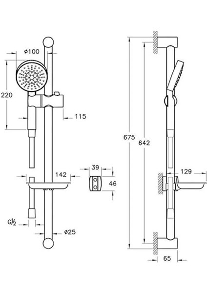 Master A45693 1f Sürgülü El Duşu Takımı, Krom fırsatları