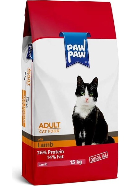 Kuzu Etli Yetişkin Kedi Maması 15 kg