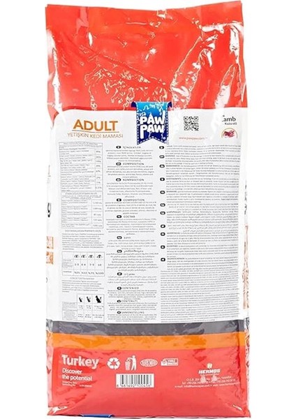 Kuzu Etli Yetişkin Kedi Maması 15 kg fiyatları