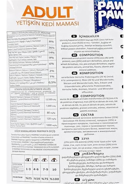Kuzu Etli Yetişkin Kedi Maması 15 kg modelleri