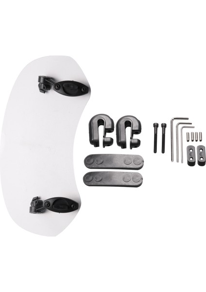 Şeffaf Renk Evrensel Motosiklet Ayarlanabilir Rüzgar Ekranı Uzatma Ön Cam Spoiler Hava Deflektörü 28.5X12X21CM (Yurt Dışından) fiyatları