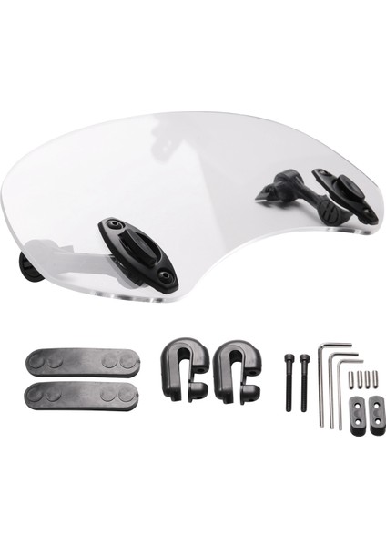 Şeffaf Renk Evrensel Motosiklet Ayarlanabilir Rüzgar Ekranı Uzatma Ön Cam Spoiler Hava Deflektörü 28.5X12X21CM (Yurt Dışından) modelleri