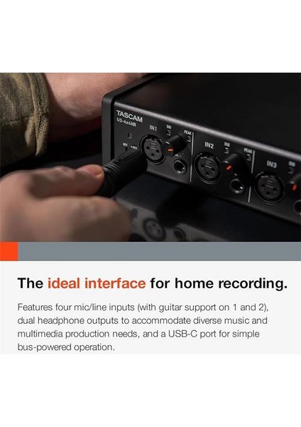 US-4X4HR 192 Khz Yüksek Çözünürlüklü USB Ses Kartı 4 Giriş 4 Çıkış indirimleri