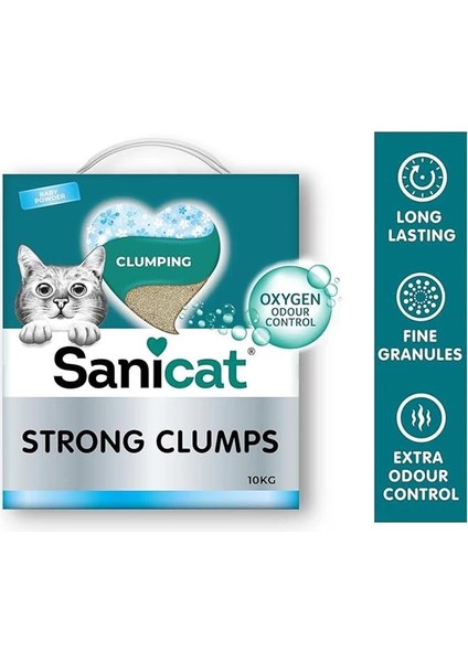 Ekstra Bebek Pudrası Kokulu Topaklanan Kedi Kumu 10L modelleri