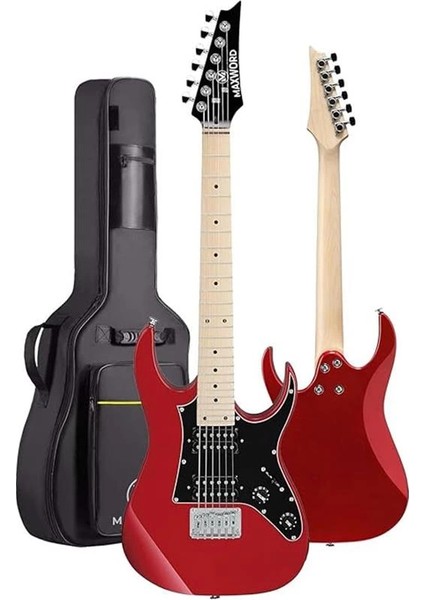 DE-150RD-50AMP Maple Klavye Hh Yüksek Kaliteli 50W Amfili Elektro Gitar Seti modelleri