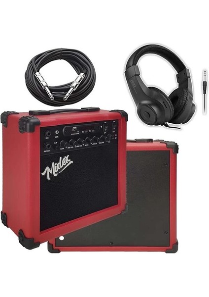 MGA-25RDBT-HD Şarjlı Elektro Gitar Amfisi 25 Watt USB Bluetooth Distortion Kulaklık ve Kablo modelleri