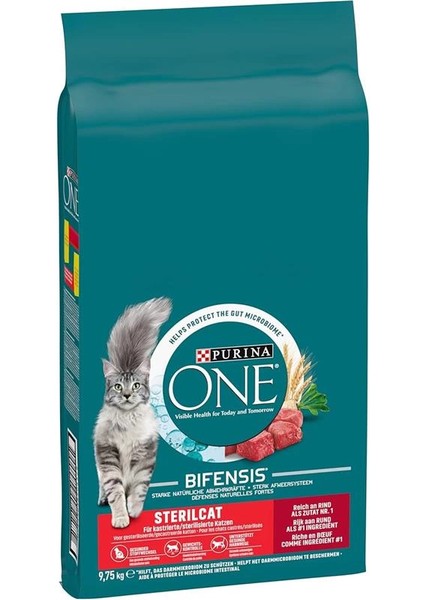 Kısırlaştırılmış Kediler Için Sığır Etli Kuru Kedi Maması 9,75 kg fiyatları