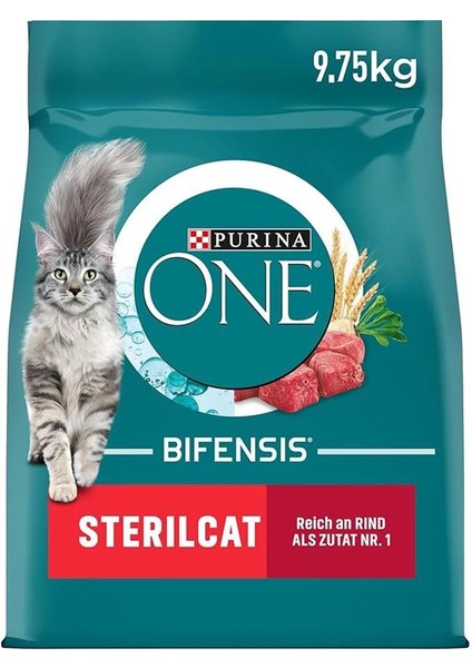 Kısırlaştırılmış Kediler Için Sığır Etli Kuru Kedi Maması 9,75 kg indirimleri