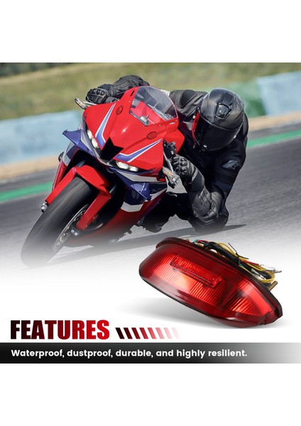 Arka Kuyruk Işık Fren Sinyalleri Honda CBR600RR 2013-2023 Aksesuarları Için Entegre LED Işık Kırmızı (Yurt Dışından) indirimleri