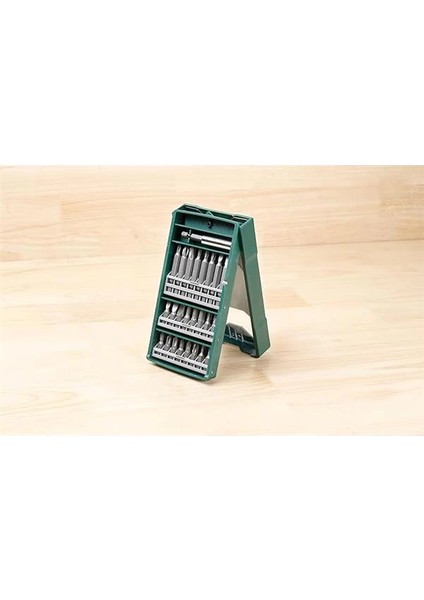 Professional Accessories X/line Mini 25 Parça Vidalama Seti, Plastik Kutu, Yeşil
