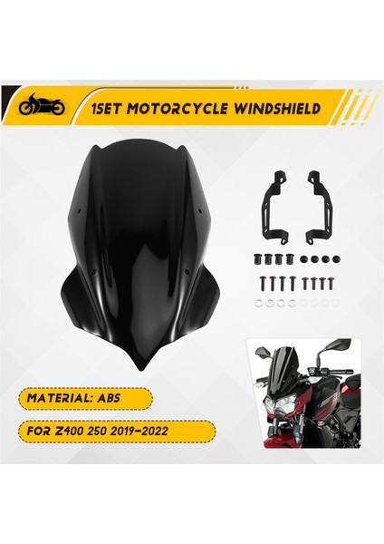Kawasaki Z400 250 2019-2022 Için Motosiklet Ön Cam Hava Deflektörleri (Yurt Dışından) fırsatları