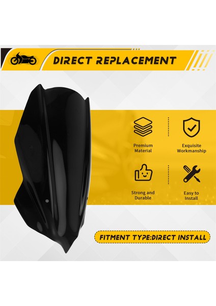 Kawasaki Z400 250 2019-2022 Için Motosiklet Ön Cam Hava Deflektörleri (Yurt Dışından) indirimleri