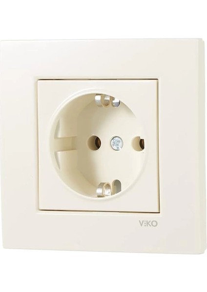 Karre Krem Topraklı Priz modelleri