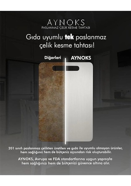 ,paslanmaz 304 Kalite Çelik Kesme Tahtası, Bulaşık Makinesinde Yıkanabilir, Mutfak Için Metal indirimleri