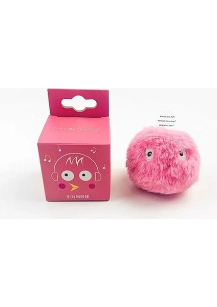 Sensörlü Peluş Kedi Oyuncağı 3 Farkı Ses Çıkaran Dokunmaya Duyarlı Eğlenceli Kedi Oyun Topu (Pembe)