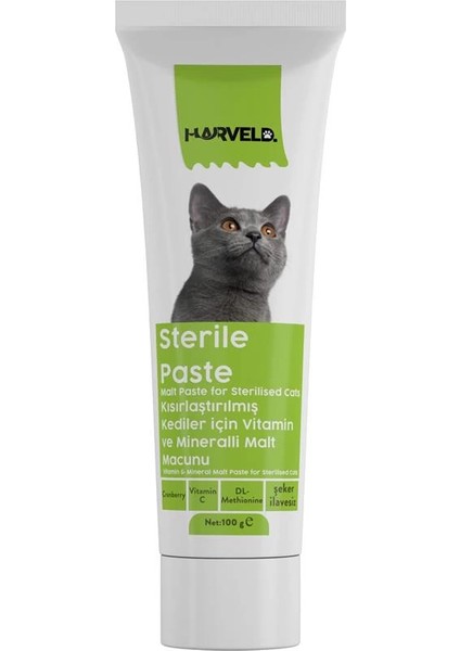 Sterile Paste Kısırlaştırılmış Kedi Bağışıklık Sağlığı Vitamin Mineral Şeker Ilavesiz Macun fırsatları
