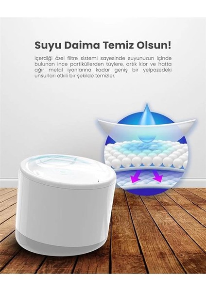 Evcil Hayvan Akıllı Su Kabı Filtresi 4'lü Set modelleri