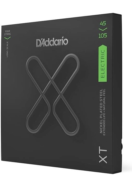 D'addario XTB45105 Bas Gitar Tel Seti, 4 Telli,xt, 45-105, Long Scale