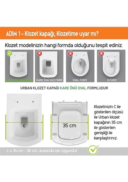 Urban Yavaş Kapanan Klozet Kapağı modelleri