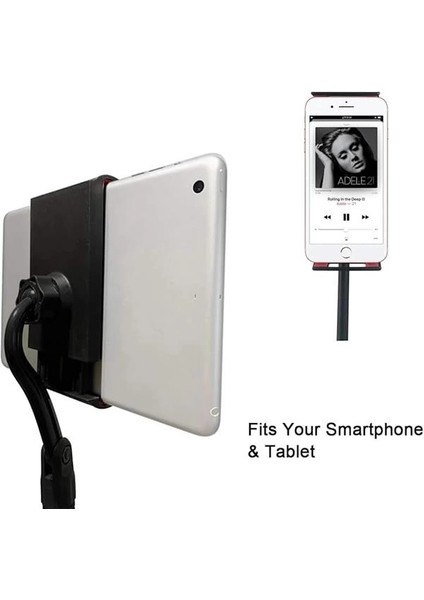 190CM Maksimum Uzunluk Mikrofon Standı Multi Fonksiyonel 2in1 Mikrofon ve Tablet Stand modelleri