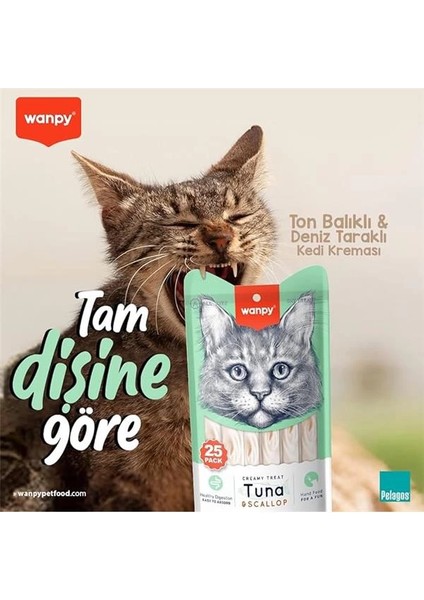 Ton Balıklı ve Deniz Taraklı Krema Kedi Ödülü 25 * 14 gr modelleri