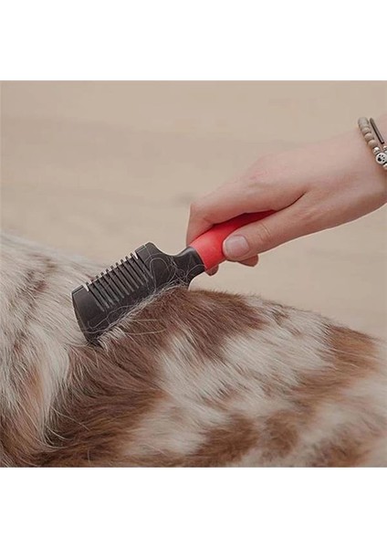 Tıraş Makineli Köpek Tarağı, Entegre Bıçak, Çift Fonksiyonlu, Iki Boyutta Plastik Dişler fiyatları