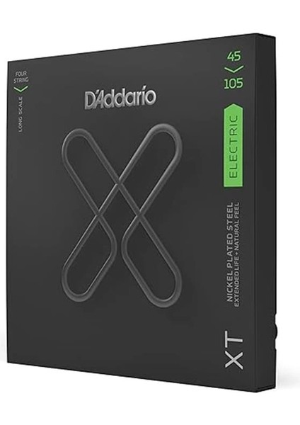 D'addario XTB45105 Bas Gitar Tel Seti, 4 Telli,xt, 45-105, Long Scale
