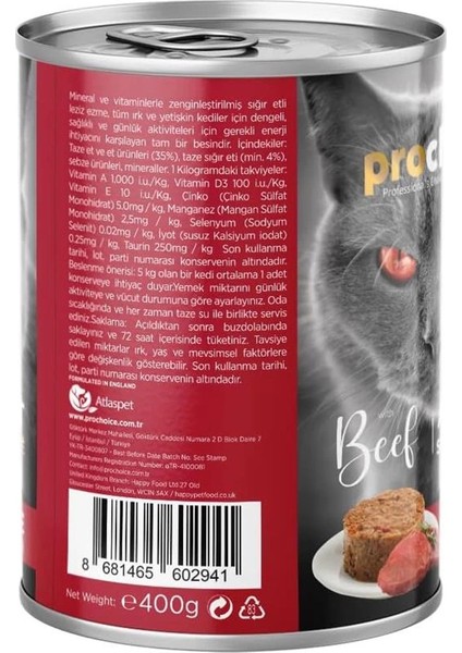 Kedi Yaş Mama, Yetişkin, Sığır Etli, 400 G modelleri