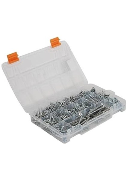 Netzerkoz All Essential Fasteners Netzerkoz 555 Parça Vida 12 Çeşit Sunta Vidası Seti - Organizerlı fırsatları