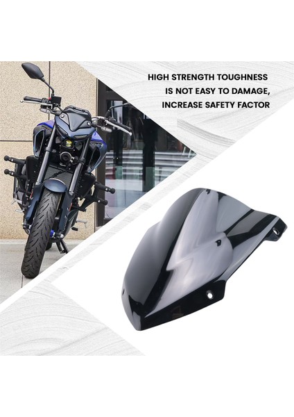Yamaha MT03 mt 03 MT25 mt 25 2020 2021 Siyah Için Braket ile Motosiklet Cam Ön Cam Deflektörü (Yurt Dışından) indirimleri