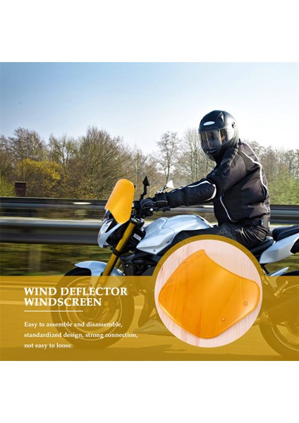 1set Motosiklet Ön Cam 5-7 Inç Far Rüzgar Deflektörü Honda Yamaha Kawasaki Suzuki Için Evrensel (Yurt Dışından) fiyatları