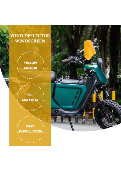 1set Motosiklet Ön Cam 5-7 Inç Far Rüzgar Deflektörü Honda Yamaha Kawasaki Suzuki Için Evrensel (Yurt Dışından) modelleri