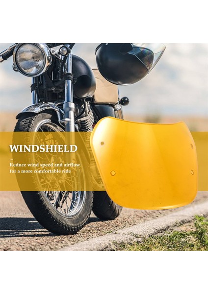 1set Motosiklet Ön Cam 5-7 Inç Far Rüzgar Deflektörü Honda Yamaha Kawasaki Suzuki Için Evrensel (Yurt Dışından) fırsatları