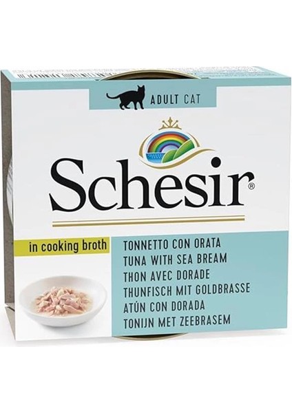 Broth Ton Balıklı ve Çipuralı Et Suyunda Yetişkin Kedi Konservesi 70G fırsatları