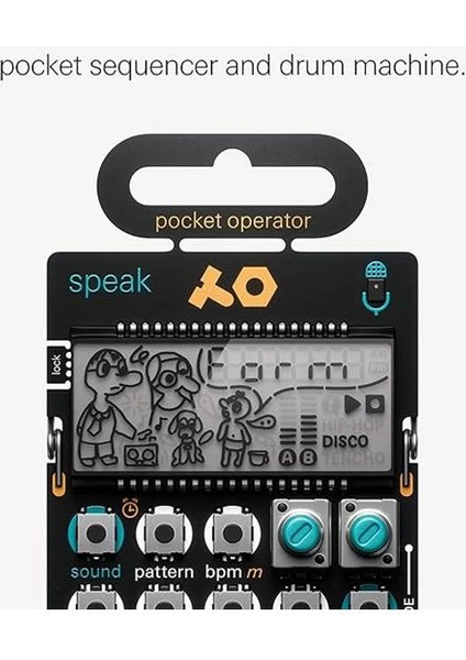 Pocket Operator Po-35 Speak Vocal, Synthesizer ve Sequencer, Entegre Mikrofonlu fırsatları