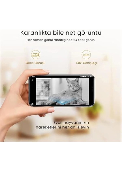 Petfit Autodine x 5l Wi-Fi Kameralı Akıllı Otomatik Kedi Köpek Mama Kabı Besleme Ünitesi (Sesli modelleri