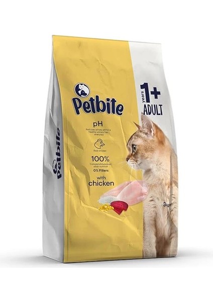 Yetişkin Kediler Için Tavuk Etli Kuru Kedi Maması (3 Kg, Tavuk)