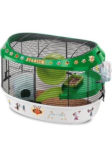 Hamster Kafesi, Stadyum Kemirgen Kafesi, Küçük Hayvan Kafesi, Hamster Aksesuarı Dahil, 50 x fırsatları