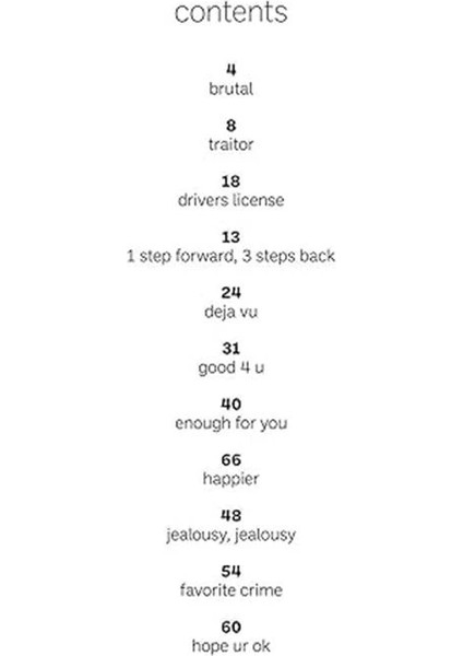 Olivia Rodrigo - Sour fiyatları