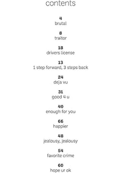 Olivia Rodrigo - Sour