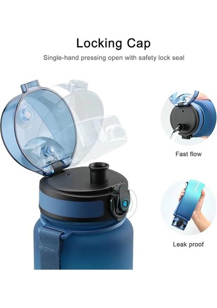 Spor Içecek Şişesi 500 ML/800 Ml/1 L, Sızdırmaz, Tritan ve Bisfenol A Içermez, Bisiklet indirimleri
