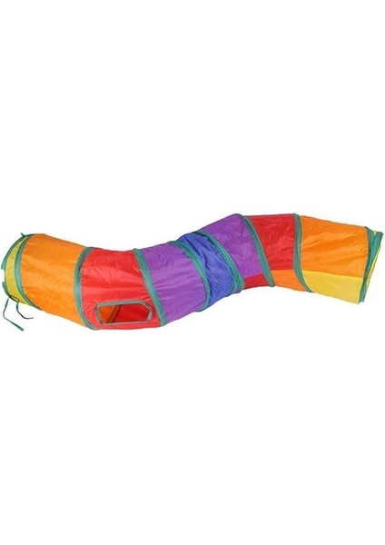 Katlanabilir Gökkuşağı Kedi Tünelleri (S Model)