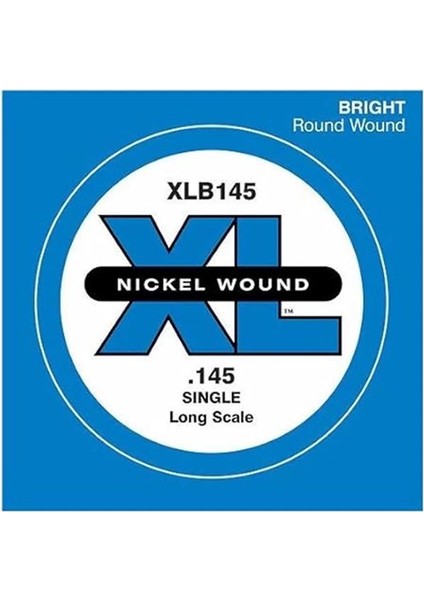 D'addario XLB145 Tek Tel (Beden: Xl) Nikel Sargı 145 Long Scale fiyatları