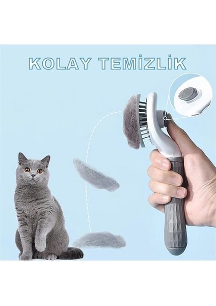 Kedi Köpek Tarağı Tüy Temizleme Otomatik Temizlenen Tüy Tarağı Kendi Kendini Temizleyen Masaj fiyatları