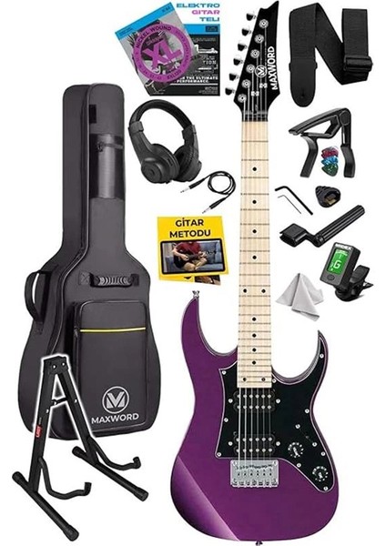 DE-150PU-ST Maple Klavye Hh Manyetik Yüksek Kaliteli Elektro Gitar Seti