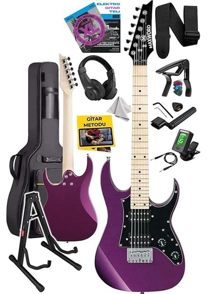 DE-150PU-ST Maple Klavye Hh Manyetik Yüksek Kaliteli Elektro Gitar Seti fiyatları